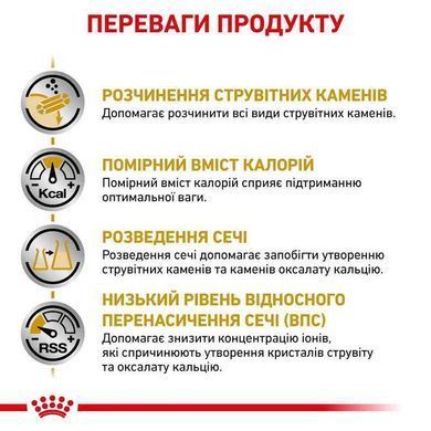 Royal Canin (Роял Канін) Urinary S/O Moderate calorie - Сухий корм для собак, схильних до набору зайвої ваги, при захворюваннях нижніх сечовивідних шляхів, 1,5 кг