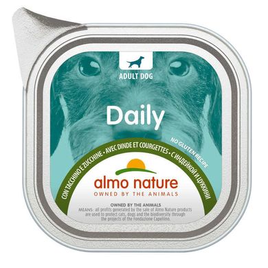 Almo Nature (Альмо Натюр) Daily Adult Dog Turkey&Zucchini - Консервований корм з індичкою та цукіні для дорослих собак 100 г