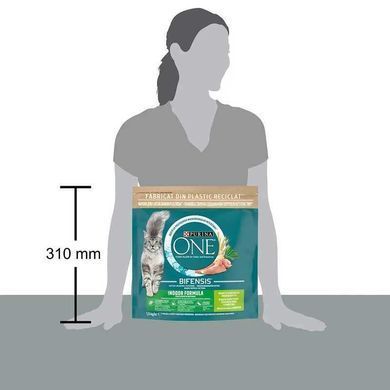 Purina ONE (Пуріна Ван) Indoor Formula &ndash; Сухий корм з індичкою для котів, що постійно живуть в помешканні, 800 г