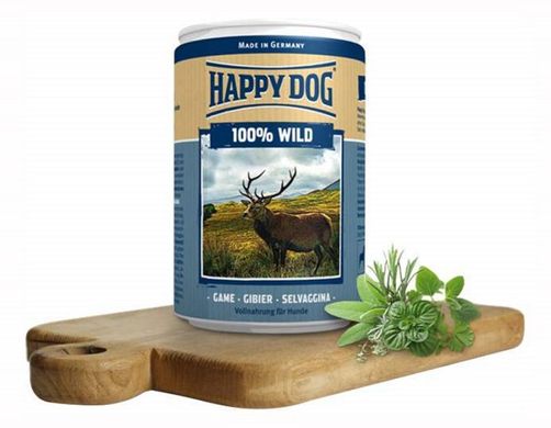 Happy Dog (Хеппи Дог) Wild - Консервированный корм с дичью для собак всех пород 400 г