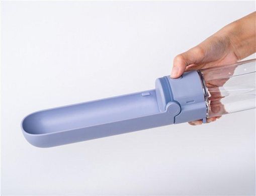 Redminut (Елс Пет) Portable drinking bottle - Портативна похідна пляшка напувалка зі шнурком для собак 300 мл фіолетовий