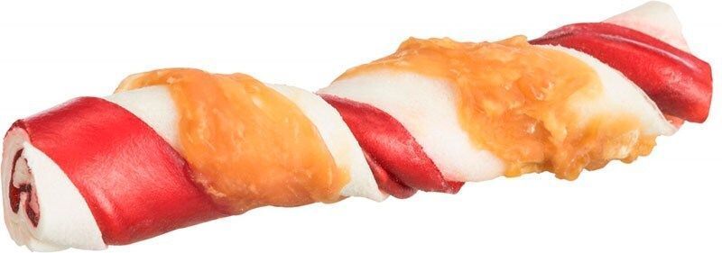 Trixie (Тріксі) Denta Fun Barbecue Rolls With Chicken Breast &ndash; Ласощі палички з курячого філе з ароматом барбекю для чищення зубів собак, 80 г / 12 см (10 шт.)