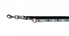 Trixie (Тріксі) Silver Reflect Adjustable Leash - Повідець-перестібка зі світло-відбиваючими елементами 2,5х200 см Сірий