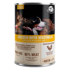 Pet Republic (Пет Репаблік) Chicken&Vegetables Chunks in Sauce - Консервований корм з куркою та овочами для собак великих порід (шматочки в соусі) 1,25 кг