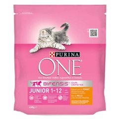Purina ONE (Пуріна Ван) Junior – Сухий корм з куркою та цільними злаками для кошенят 450 г