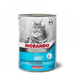 Morando (Морандо) Professional Adult Fish and Shrimps - Консервований корм з рибою та креветками для дорослих котів 400 г