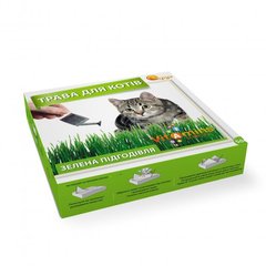 Трава для котов и кошек (с грунтом) ПК «Круг» 50г