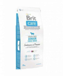 Brit Care (Бріт Кеа) Junior Large Breed Salmon & Potato - Сухий корм з лососем і картоплею для цуценят і молодих собак гігантських порід 1 кг