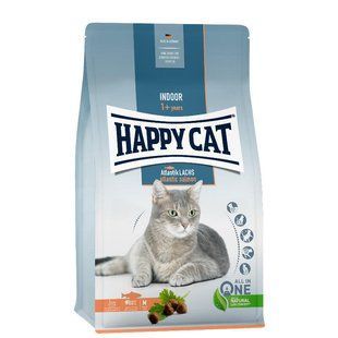 Happy Cat (Хеппі Кет) Indoor Adult Atlantik-Lachs - Сухий корм з лососем для дорослих котів, що мешкають у приміщенні, 4 кг