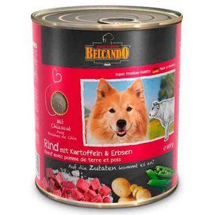 Belcando (Белькандо) Консервированный корм с говядиной, картофелем и горохом для взрослых собак 800 г