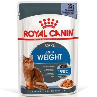 Royal Canin (Роял Канін) Light Weight Care &ndash; Вологий корм з м'ясом для зниження ваги у дорослих котів (кусочки в желе) 85 г