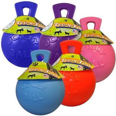 Jolly Pets (Джолли Пэтс) Tug-N-Toss - Игрушка-гиря Таг-н-Тосс для собак, Оранжевый, 13х21х13 см