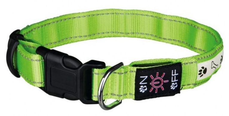Trixie (Трикси) USB Flash Illuminous - Светящийся ошейник для собак M-L Зеленый