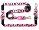 Max&Molly (Макс энд Молли) Multi-Function Leash - Поводок многофункциональный Leopard Pink с леопардовым принтом, S
