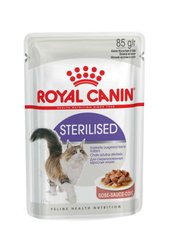 Royal Canin (Роял Канін) Sterilised - Консервований корм для дорослих стерилізованих котів (шматочки в соусі) 85 г