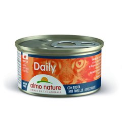 Almo Nature (Альмо Натюр) Daily Menu Cat - Консервований корм "Шматочки в соусі з фореллю" для котів 85 г
