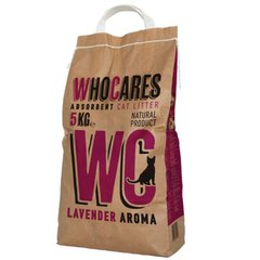 WhoCares (Ху Кеарс) WC Lavander - Наполнитель впитывающий с запахом лаванды - 5 кг