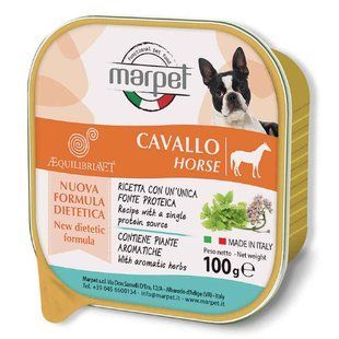 Marpet (Марпет) AequilibriaVET All Breeds Horse - Консервований корм з коніною для дорослих собак різних порід (мус), 100 г