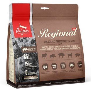 Orijen (Ориджен) Regional Red Cat - Сухой корм с бизоном и кабаном для кошек и котят, 1,8 кг