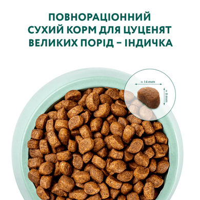 OptiMeal (ОптиМил) Puppy Large Breed Turkey - Сухой корм с индейкой для щенков крупных пород, 12 кг