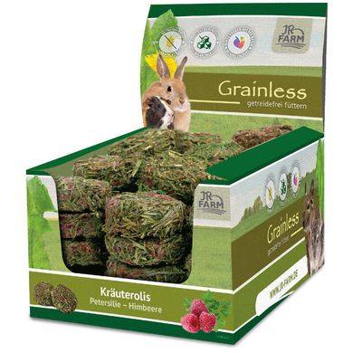 JR Farm (Джиэр Фарм) Grainless Herb Rolls Parsley&Raspberry - Беззерновые травяные роллы с петрушкой и малиной для грызунов 80 г
