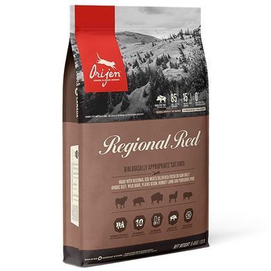 Orijen (Ориджен) Regional Red Cat - Сухой корм с бизоном и кабаном для кошек и котят, 1,8 кг