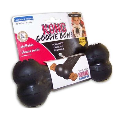 KONG (Конг) Extreme Goodie Bone - КОСТОЧКА игрушка для собак M Черный