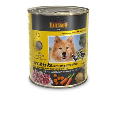 Belcando (Белькандо) Консервований корм з куркою, качкою, пшоном і морквою для дорослих собак 800 г