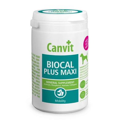 Canvit (Канвіт) BIOCAL PLUS MAXI - Пігулки мінеральні з колагеном, для підтримки зв'язок і суглобів у собак 230 г (76 табл.)