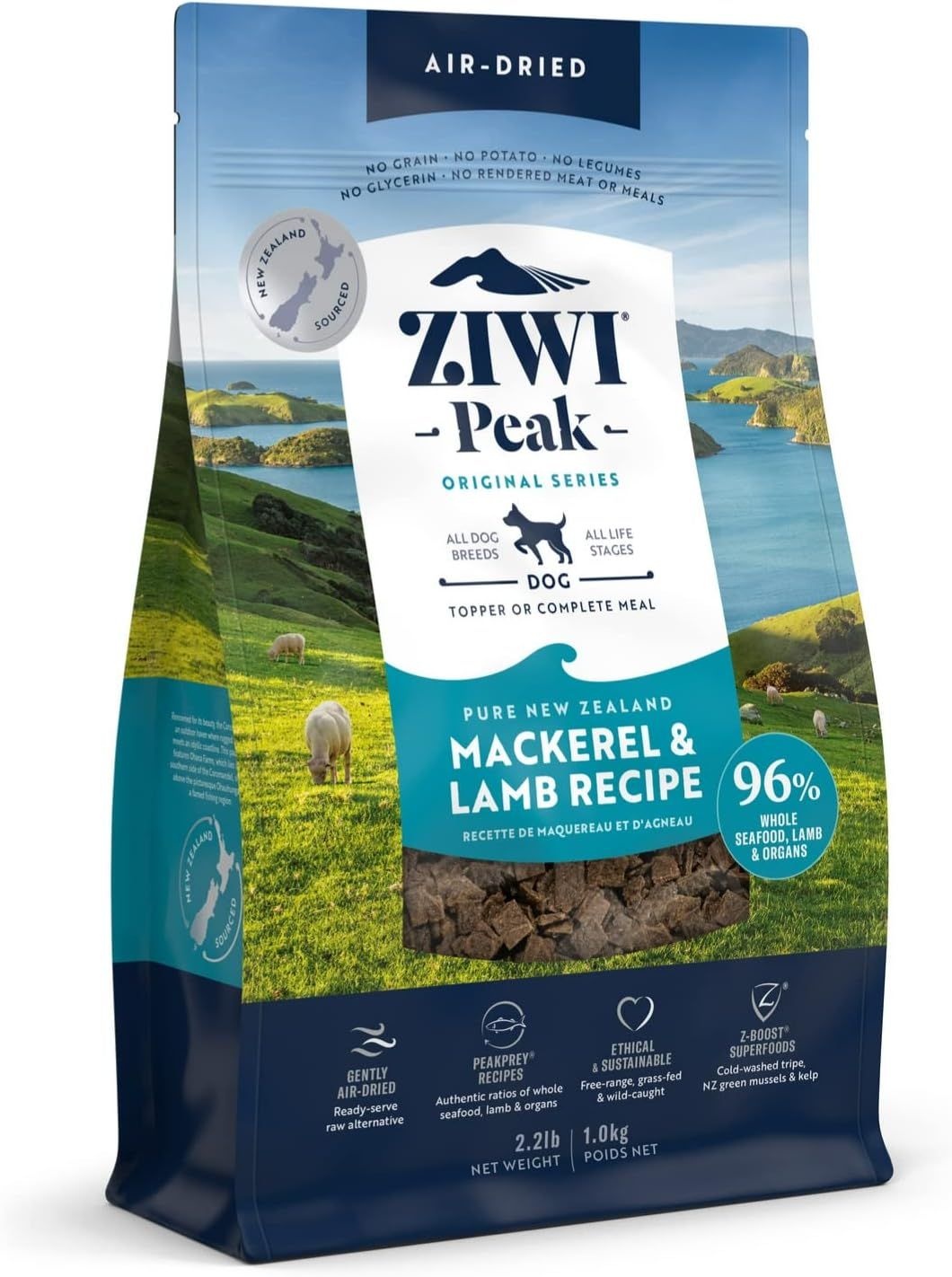 Ziwi Peak Air Dried Mackerel and Lamb Dog Food