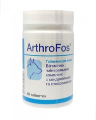 Пищевая добавка Dolfos ArthroFos (Артрофос) - для собак с глюкозамином и хондроитином - 60 шт.