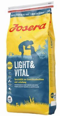Josera (Йозера) Light and Vital - Сухий дієтичний корм для собак з надмірною вагою 900 г