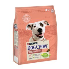 Dog Chow (Дог Чау) Adult Sensitive - Сухий корм з лососем і рисом для собак 2,5 кг