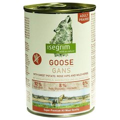 Isegrim (Изегрим) Goose with Sweet Potato Rose Hip & Wild Herbs - Консервованный корм с гусаком, бататом, шиповником и дикорастущими травами 400 г