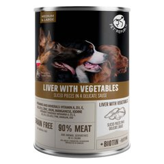 Pet Republic (Пет Репаблик) Liver&Vegetables Chunks in Sauce - Консервированный корм с печенью и овощами для собак крупных пород (кусочки в соусе) 1,25 кг