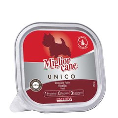 Morando (Морандо) Migliorcane Unico Veal - Консервированный корм с телятиной для собак мелких пород (паштет) 150 г