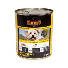 Belcando (Белькандо) Консервированный суперпремиальный корм с вкусной индейкой и рисом для собак всех возрастов 400 г
