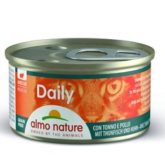 Almo Nature (Альмо Натюр) Daily Menu Cat - Консервований корм "Мус з тунцем і куркою" для котів 85 г