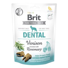 Brit Care (Бріт Кеа) Dog Functional Snack Dental – Функціональні ласощі з олениною і розмарином для захисту зубів і ясен для дорослих собак всіх порід 150 г