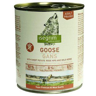Isegrim (Изегрим) Goose with Sweet Potato Rose Hip & Wild Herbs - Консервованный корм с гусаком, бататом, шиповником и дикорастущими травами 400 г
