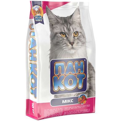Пан Кот МИКС - Сухой корм для взрослых кошек 10 кг