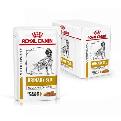 Royal Canin (Роял Канин) Urinary S/O Moderate calorie - Консервированный корм для собак, склонных к набору лишнего веса, при заболеваниях нижних мочевыводящих путей (дольки в соусе) 100 г