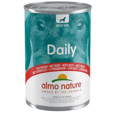 Almo Nature (Альмо Натюр) Daily Dog Adult Beef - Повнораціонний консервований корм з яловичиною для дорослих собак всіх порід 400 г