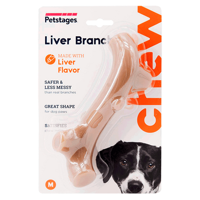 Petstages (Петстейджес) Liver-scented branch - Игрушка для собак Ветка с ароматом печени 17 см M
