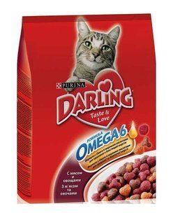 DARLING (Дарлінг) Сухий корм з м'ясом і овочами для котів, 10 кг