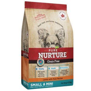 Pure Nurture (Пюр Нюртюр) Grain Free Power of 3 - Сухий корм з ягням та горохом для собак малих та дрібних порід на всіх стадіях життя, 2 кг