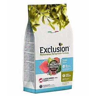Exclusion (Эксклюжн) Noble Grain Puppy Tuna Large Breed - Монопротеиновый корм с тунцом для щенков собак крупных пород 12 кг