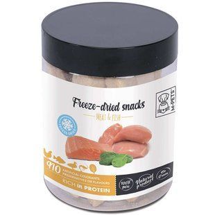 M-Pets (М-Петс) Meat & Fish Freeze-dried snacks - Сублимированные снеки с мясом и рыбой для собак, 30 г