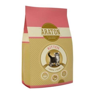 Araton (Аратон) Kitten - Сухой корм с курицей и кукурузой для котят, 1,5 кг