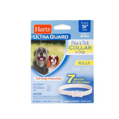 Hartz (Хартц) UltraGuard Flea&Tick Collar for Large Dogs - Нашийник для дорослих собак від паразитів 65 см Білий